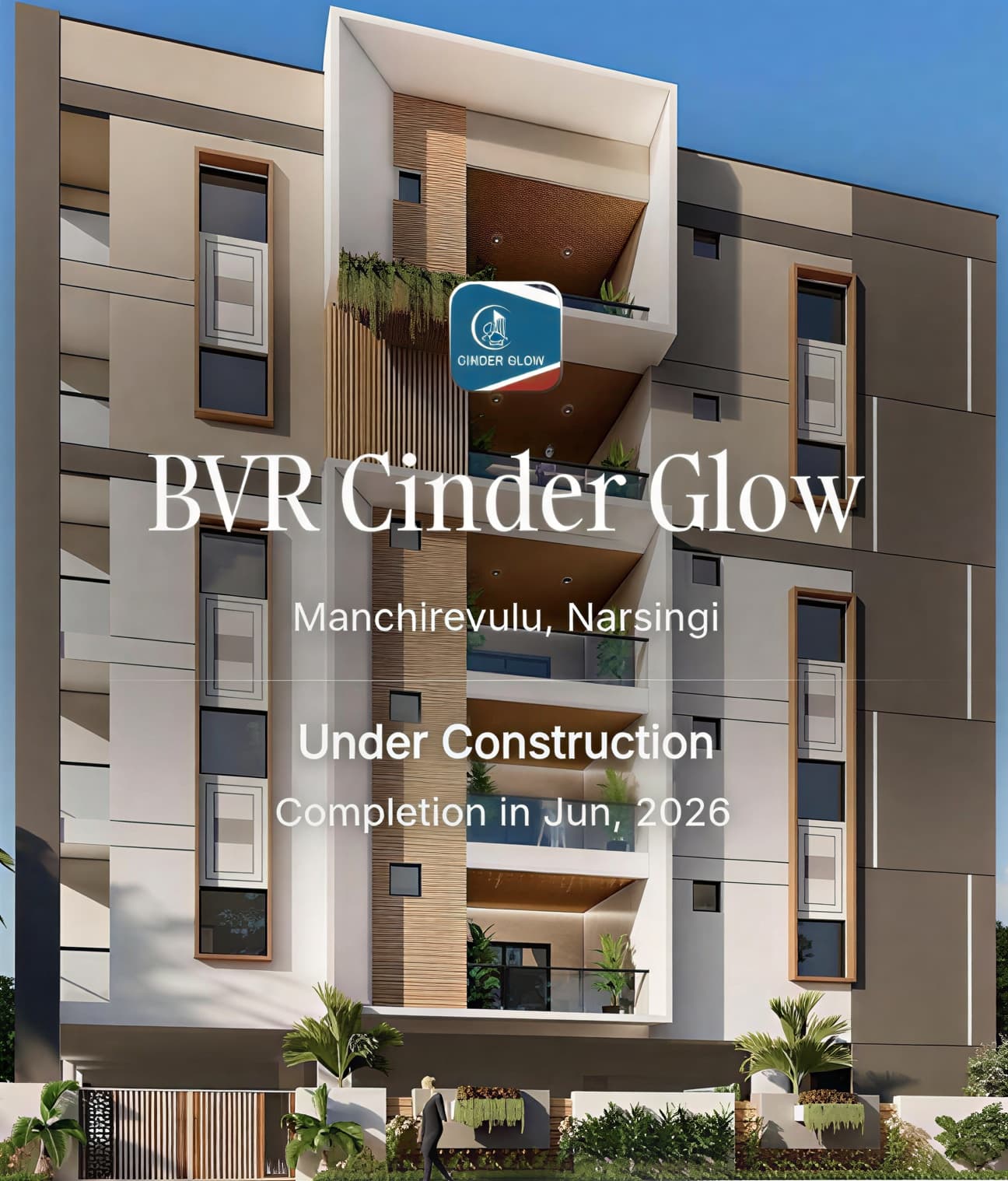 2 BHK Apartment by BVR Cinder Glow